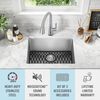 24&rdquo; Undermount Stainless Steel Single Bowl Laundry Utility Kitchen Sink with Accessories